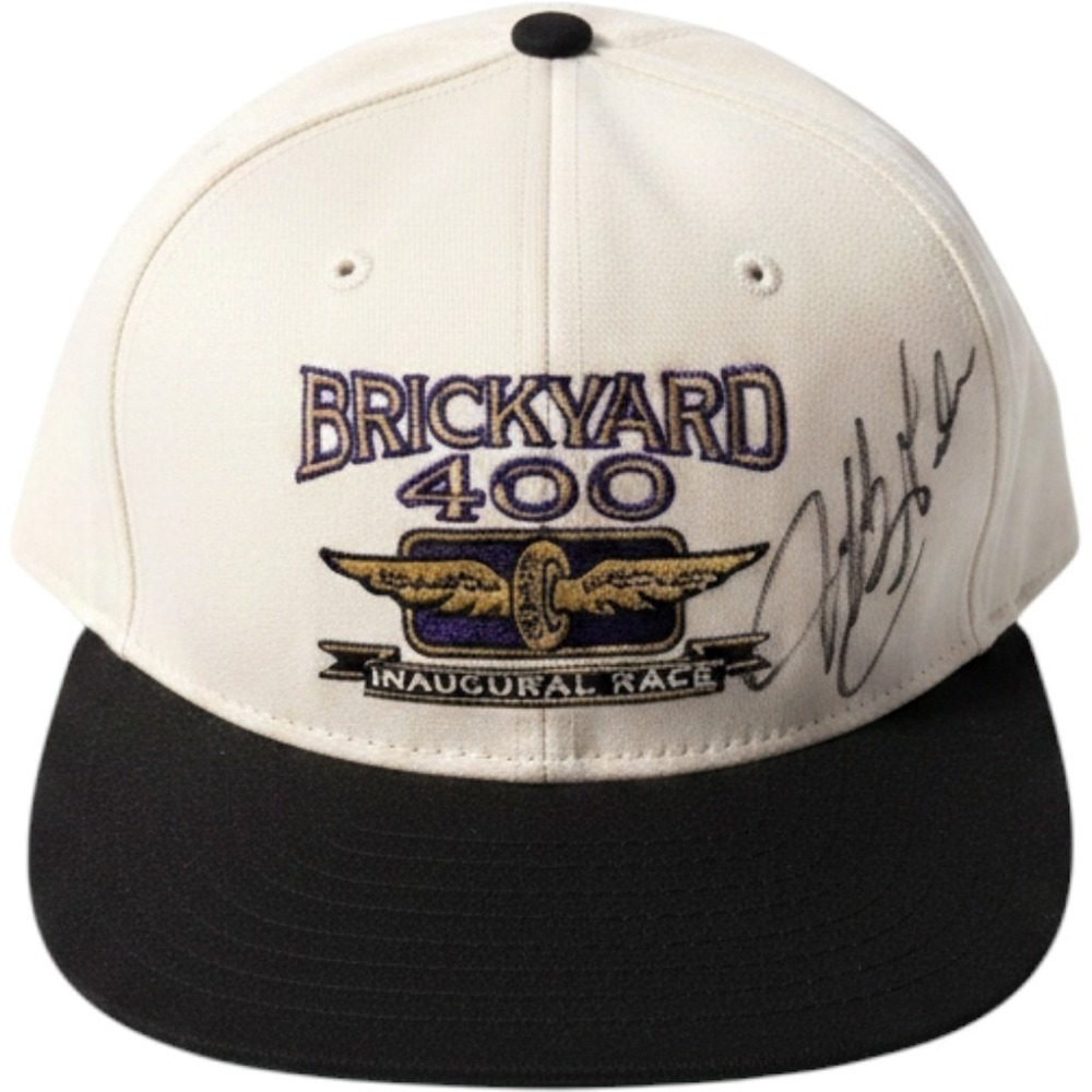Vintage Autographed Jeff Gordon 1994 Brickyard 400 DeLong Snapback Hat